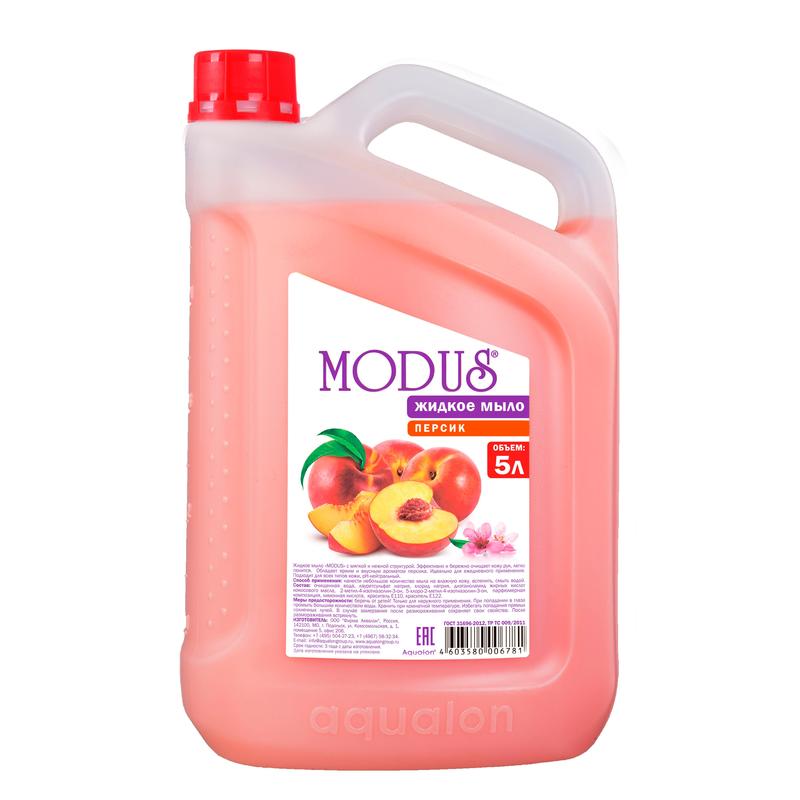 Мыло жидкое Modus Персик 5 л – выгодная цена – купить товар Мыло жидкое Modus Персик 5 л в интернет-магазине Комус