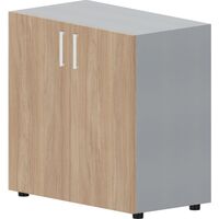 Шкаф для документов Mahia EMLS762TIOW (дуб светлый/титан, 800х440х800  мм)