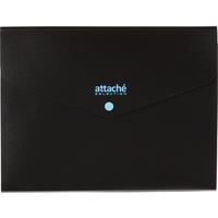 Папка-органайзер Attache Selection Black&Bluе А4 черная/голубая 3  отделения (325х245 мм)