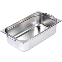 Гастроемкость Luxstahl GN 1/1 53x32.5x15 см 21 л нержавеющая сталь с  ручками