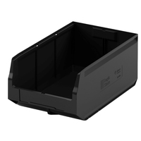 Ящик (лоток) универсальный полипропиленовый I Plast Logic Store  500x300x200 мм черный ударопрочный морозостойкий