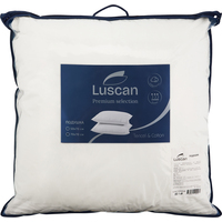 Подушка Luscan 70х70 см микроволокно лебяжий пух/тенсель и хлопок