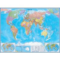 Карта мира политическая 1:22 000 000 настенная 158x118 см с ламинацией