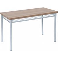 Стол обеденный Декор-3 (дуб горный/серебристый, 1200х800х730 мм)