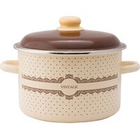 Кастрюля Appetite Vintage 5.5 л эмалированная сталь с крышкой