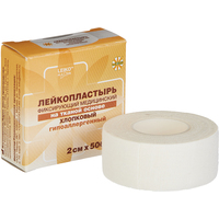 Пластырь фиксирующий Leiko plaster 2x500 см тканая основа