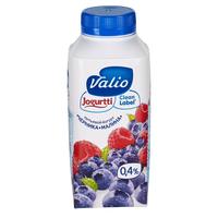 Йогурт питьевой Valio малина-черника 0.4% 330 г