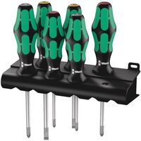 Набор отвёрток Wera Kraftform Plus Lasertip (6 штук, WE-105622)