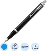 Ручка шариковая Parker IM цвет чернил синий, цвет корпуса черный  (артикул производителя 1931665)