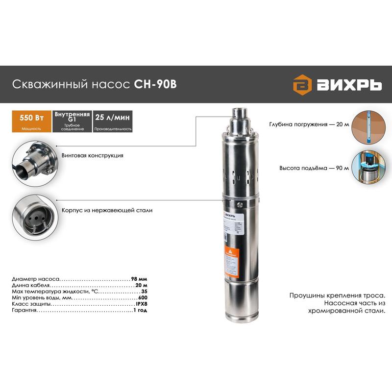 Ch 90 b. Скважинный насос СН-90b Вихрь 68/3/3. Скважинный насос СН-90b Вихрь, , шт. Скважинный насос Вихрь СН-100 диаграмма. Скважинный насос СН-100в Вихрь 68/3/5