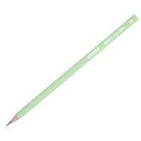 Карандаш чернографитный HB Attache Bright Colors заточенный трехгранный  зеленый корпус