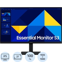 Монитор 27'' Samsung Essential S3 S30GD S27D300GAI чёрный  (LS27D300GAIXCI)