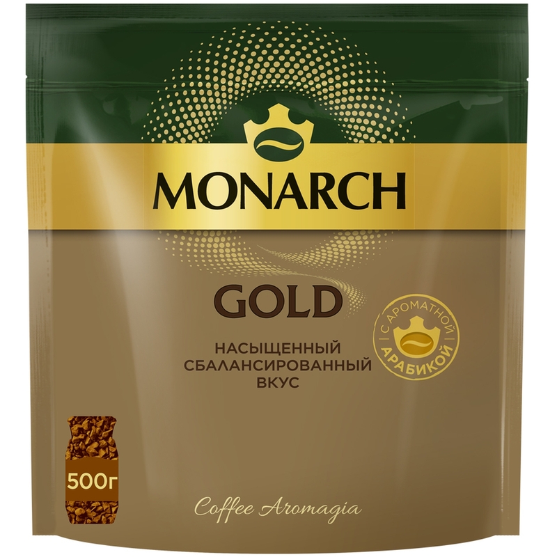 Кофе растворимый Monarch Gold 500 г (пакет) – купить по выгодной цене в интернет-магазине | 1081641