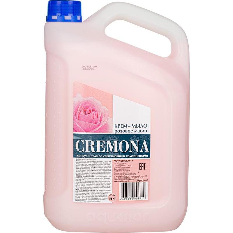 Мыло жидкое Кремона Розовое масло 5 л