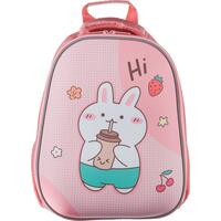 Ранец Комус Класс (№1 School) Easy Bunny анатомический розовый с одним  отделением