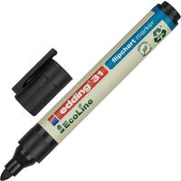 Маркер для бумаги для флипчартов Edding 31/1 Ecoline черный (толщина линии 1.5-3 мм) круглый наконечник