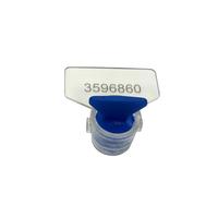 Пломба пластиковая КПП-3-2030 (ПК91-РХ3) 20 мм 100 штук в упаковке синяя