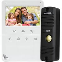 Комплект видеодомофона AccordTec AT-home4 WH-BL белый (AT-14778)