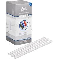 Пружины для переплета пластиковые ProfiOffice 16 мм белые (100 штук в  упаковке)
