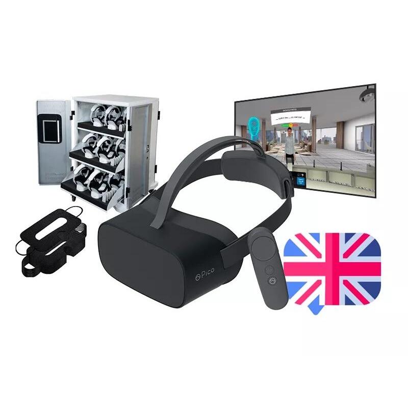 Автономный VR шлем виртуальной реальности Pico 4 128 GB. Набором для виртуальной реальности CLASSVR.. Ar оборудование. Шлем виртуальной реальности Пико 4.