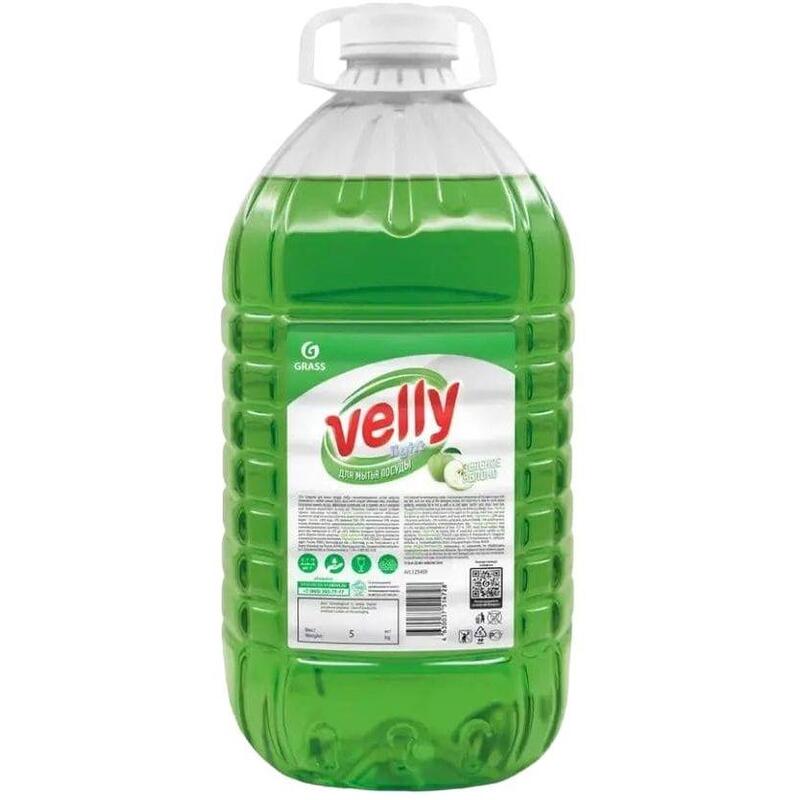 Средство для мытья посуды Grass Velly light зеленое яблоко 5 л – выгодная цена – купить товар Средство для мытья посуды Grass Velly light зеленое яблоко 5 л в интернет-магазине Комус