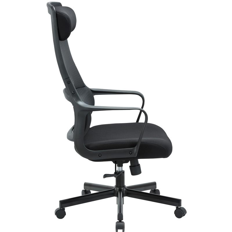 Кресло офисное easy chair 304 черное ткань сетка металл комус