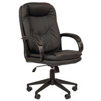 Кресло для руководителя Комус Мебель Easy Chair 695 чёрное (экокожа,  пластик)