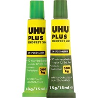 Клей эпоксидный UHU PLUS ENDFEST 300 универсальный 2x15 мл