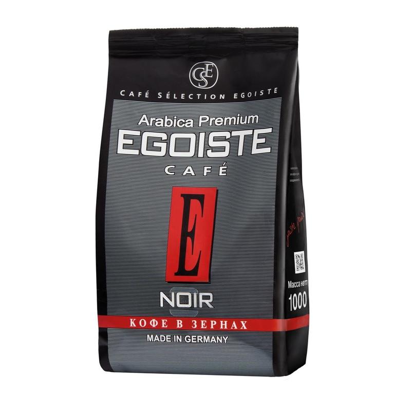 Кофе в зернах Egoiste Noir 100% арабика 1 кг – купить зерновой кофе Egoiste Noir 1 кг в интернет-магазине Комус