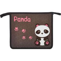Папка для тетрадей Комус Класс Panda А5 полипропилен с 1 отделением на  молнии