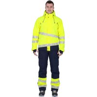 Куртка рабочая зимняя мужская Active с СОП синяя/желтая из ткани Protect  (размер 52-54, рост 182-188)