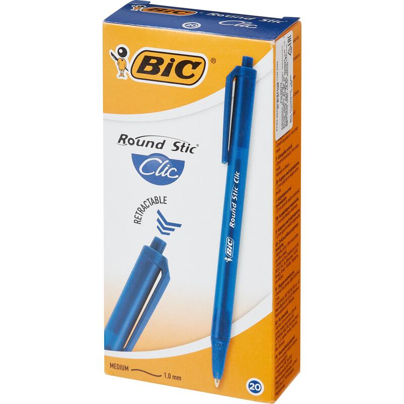 Bic round stic синяя. BIC набор шариковых ручек Round Stic clic, 0.32 мм. Ручка БИК раунд стик. Шариковые ручки BIC Round Stick. BIC Round Stick click.