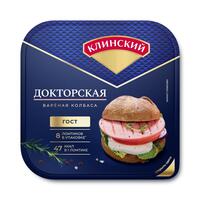 Колбаса Клинский Докторская вареная нарезка 190 г