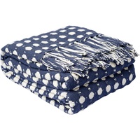 Покрывало Tkano Essential Polka dots хлопок 180х250 см синее