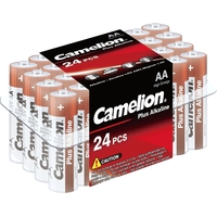 Батарейка АА пальчиковая Camelion Plus Alkaline (24 штуки в упаковке)