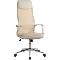 Кресло для руководителя Easy Chair 565 TW бежевое (сетка/ткань, металл)