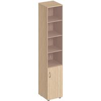 Шкаф для документов Формула ФР 381 ВЗ со стеклом (вяз светлый,  410х450х2190 мм)