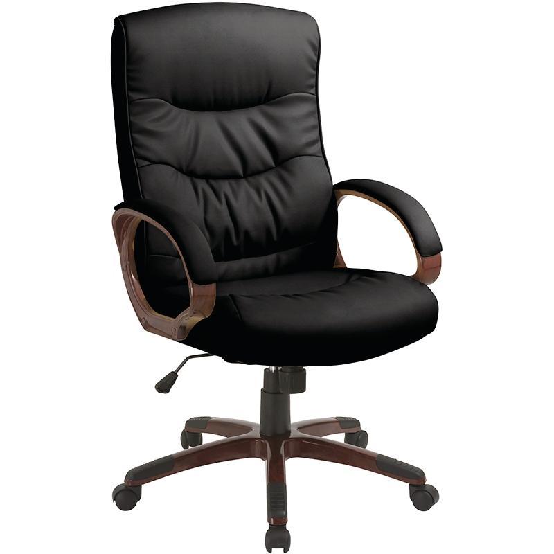 Кресло для руководителя easy chair 633 tr черное рециклированная кожа пластик