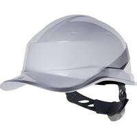 Каска защитная Delta Plus Diamond V белая с храповым механизмом  светящаяся (DIAM5BCFL)