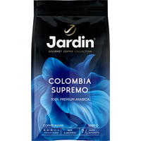 Кофе в зернах Jardin Colombia Supremo арабика 100% 1 кг (пакет)