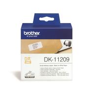 Картридж для принтера этикеток Brother DK11209 (62 мм, цвет ленты белый, шрифт черный)