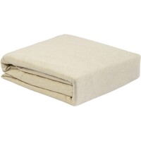 Простыня на резинке Tkano Essential 160х200х30 см хлопковая серо-бежевая