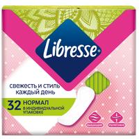 Прокладки женские ежедневные Libresse Normal (32 штуки в упаковке)