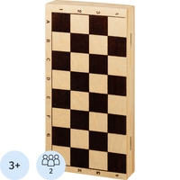 Настольная игра Три совы Шашки деревянные
