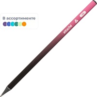 Карандаш чернографитный деревянный HB Attache Градиент заточенный  трехгранный