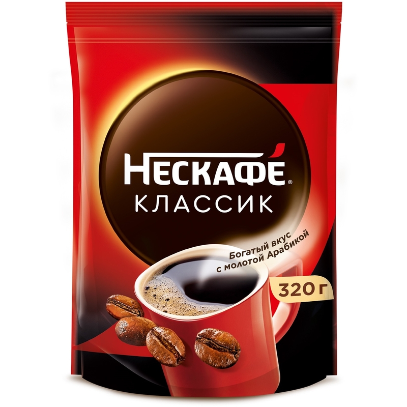 Кофе растворимый Nescafe Classic 320 г (пакет) – купить по выгодной цене в интернет-магазине | 1612112