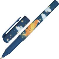 Ручка шариковая неавтоматическая Bruno Visconti DreamWrite Лисята синяя  корпус soft touch (толщина линии 0.5 мм)