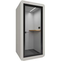 Кабина акустическая LWOP одноместная (черный/белый, 1100х1000х2400 мм)
