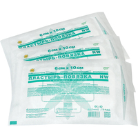 Пластырь-повязка Leiko plaster с впитывающей подушечкой 6x10 см нетканая основа