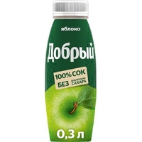 Сок Добрый яблочный 0.3 л
